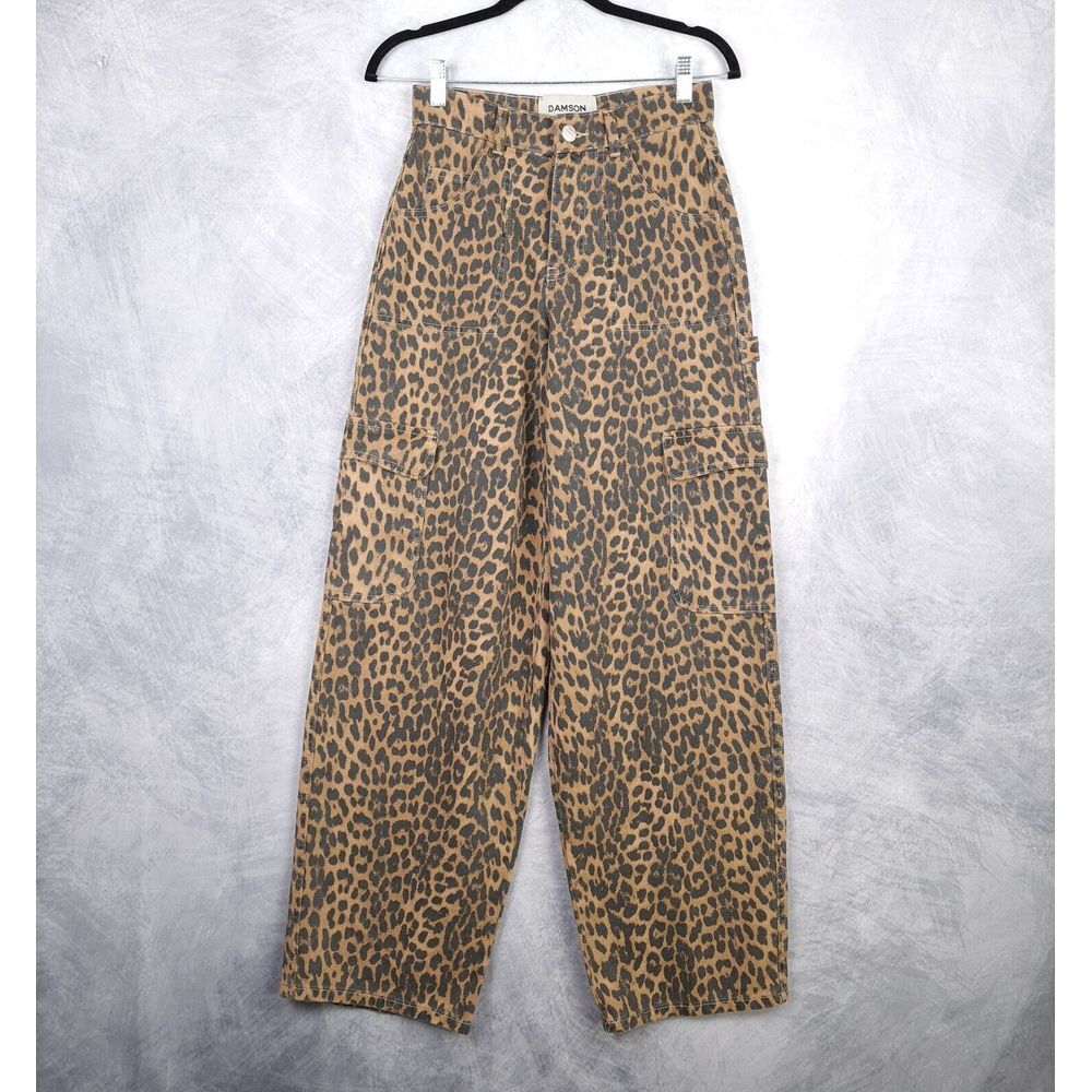 Leopard Print Wide Leg Pants